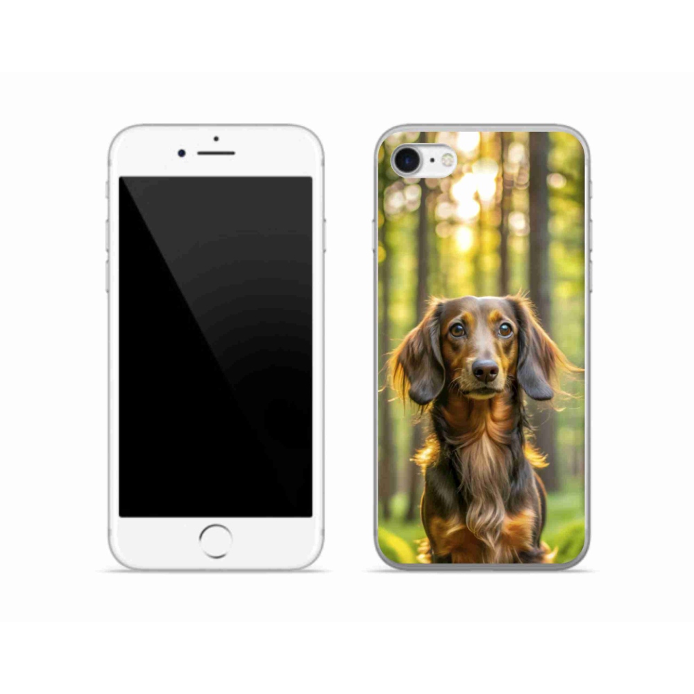 Gelový kryt mmCase na iPhone SE (2020) - jezevčík 4