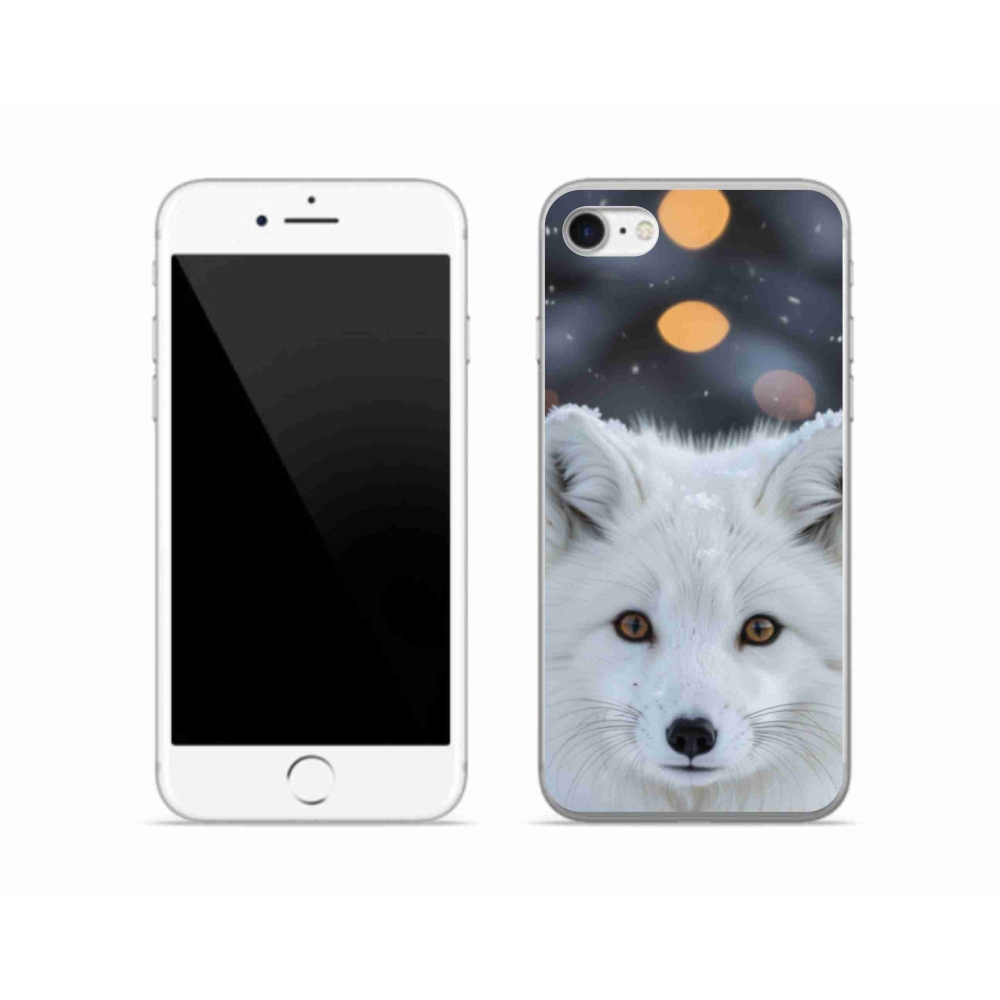 Gelový kryt mmCase na iPhone SE (2020) - liška polární