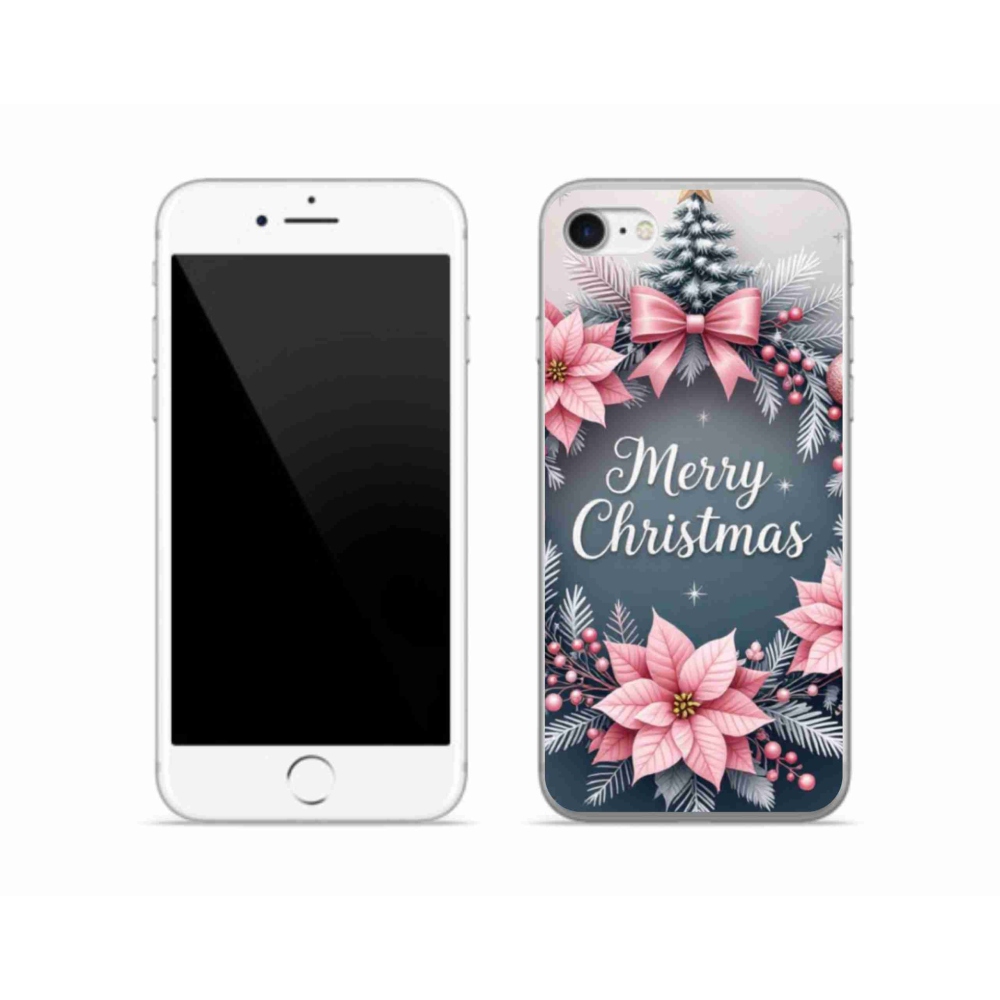 Gelový kryt mmCase na iPhone SE (2020) - merry christmas