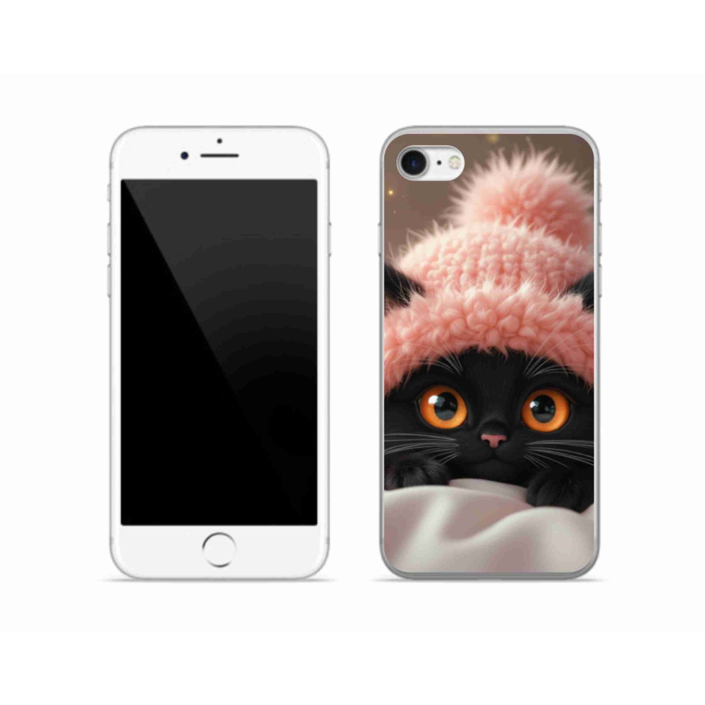 Gelový kryt mmCase na iPhone SE (2020) - roztomilé kotě 7