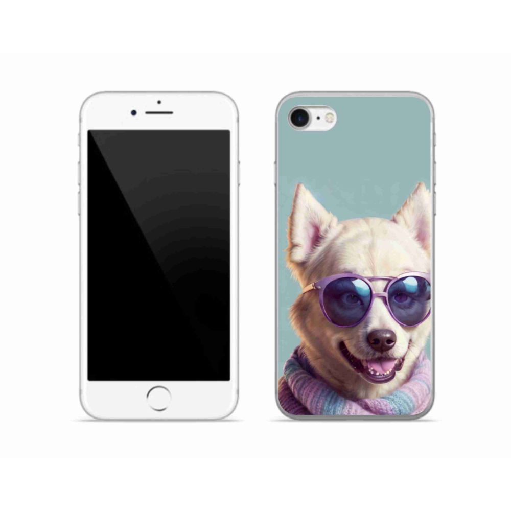 Gelový kryt mmCase na iPhone SE (2020) - stylový německý špic