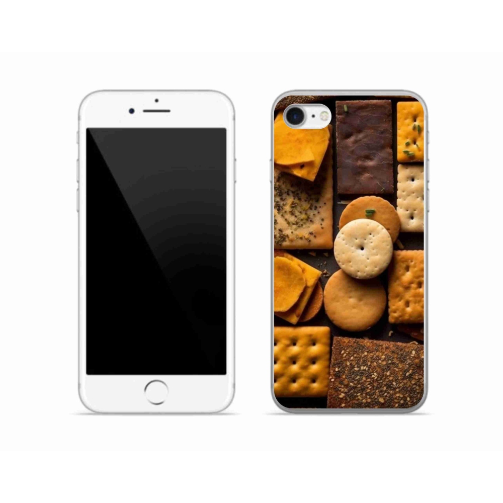 Gelový kryt mmCase na iPhone SE (2020) - sušenky