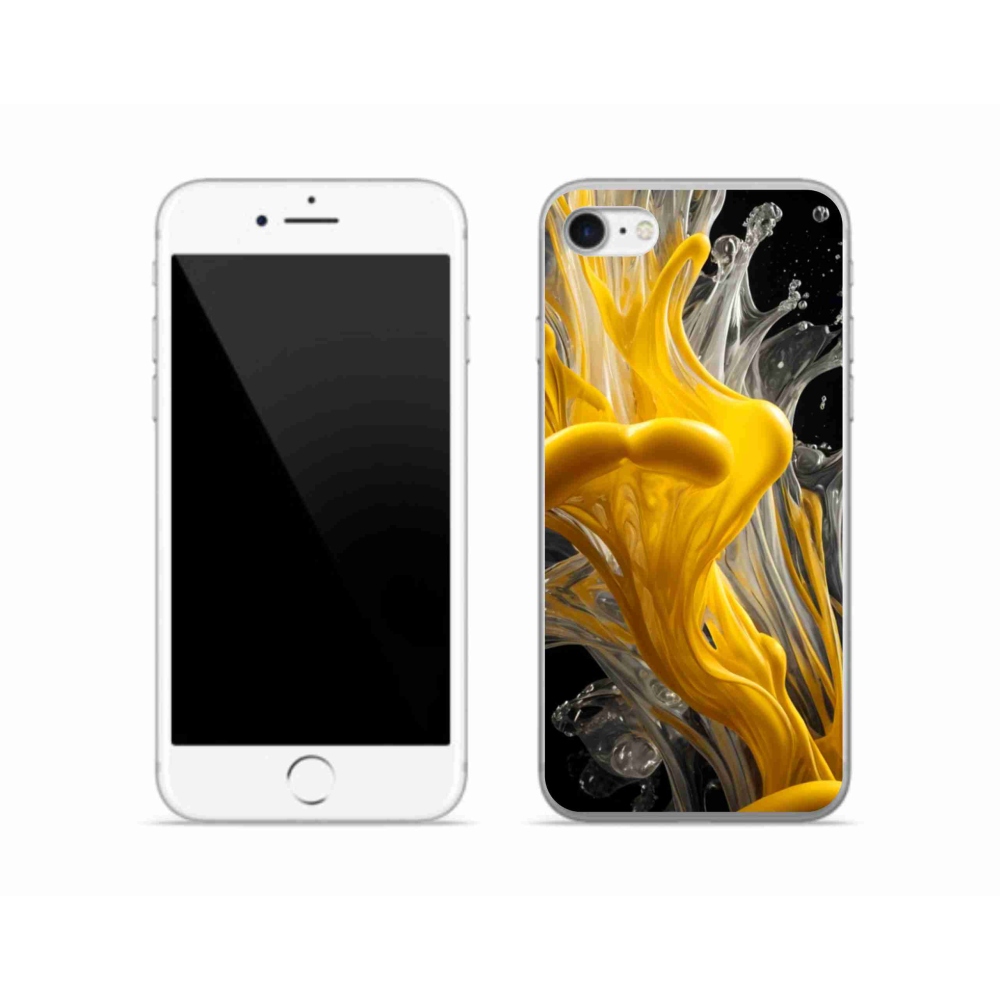 Gelový kryt mmCase na iPhone SE (2022) - abstraktní motiv 48