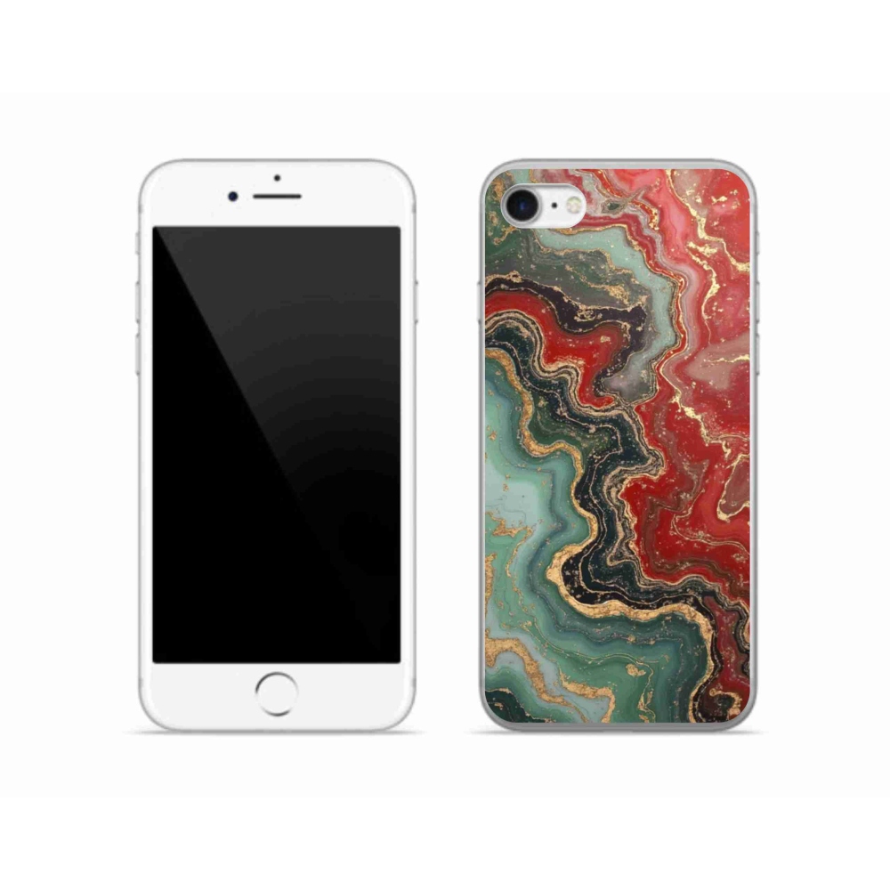 Gelový kryt mmCase na iPhone SE (2022) - abstraktní motiv 55