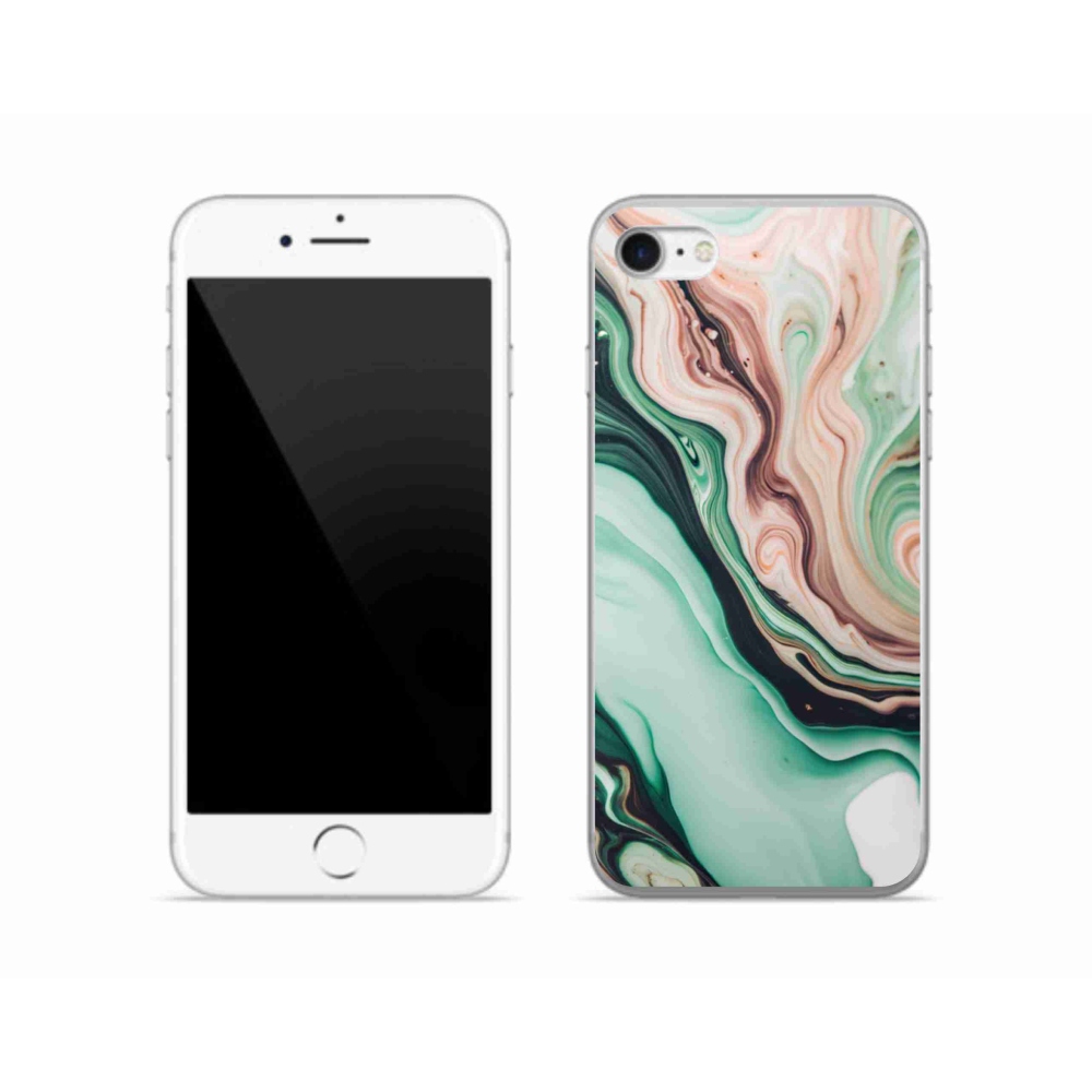 Gelový kryt mmCase na iPhone SE (2022) - abstraktní motiv 62