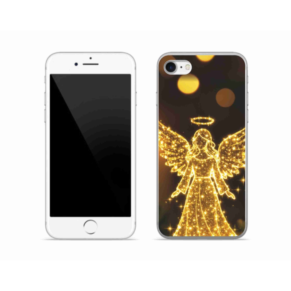 Gelový kryt mmCase na iPhone SE (2022) - anděl