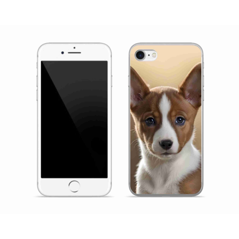 Gelový kryt mmCase na iPhone SE (2022) - basenji