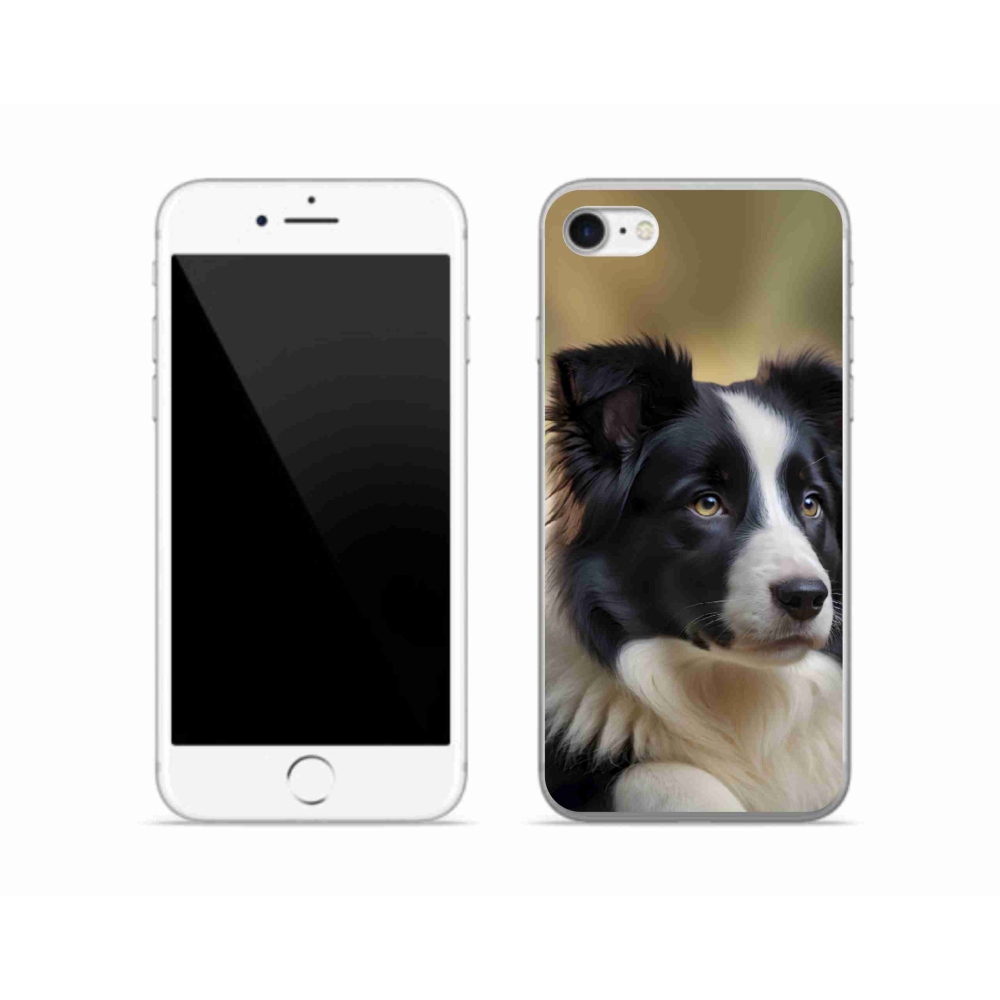 Gelový kryt mmCase na iPhone SE (2022) - border kolie 2