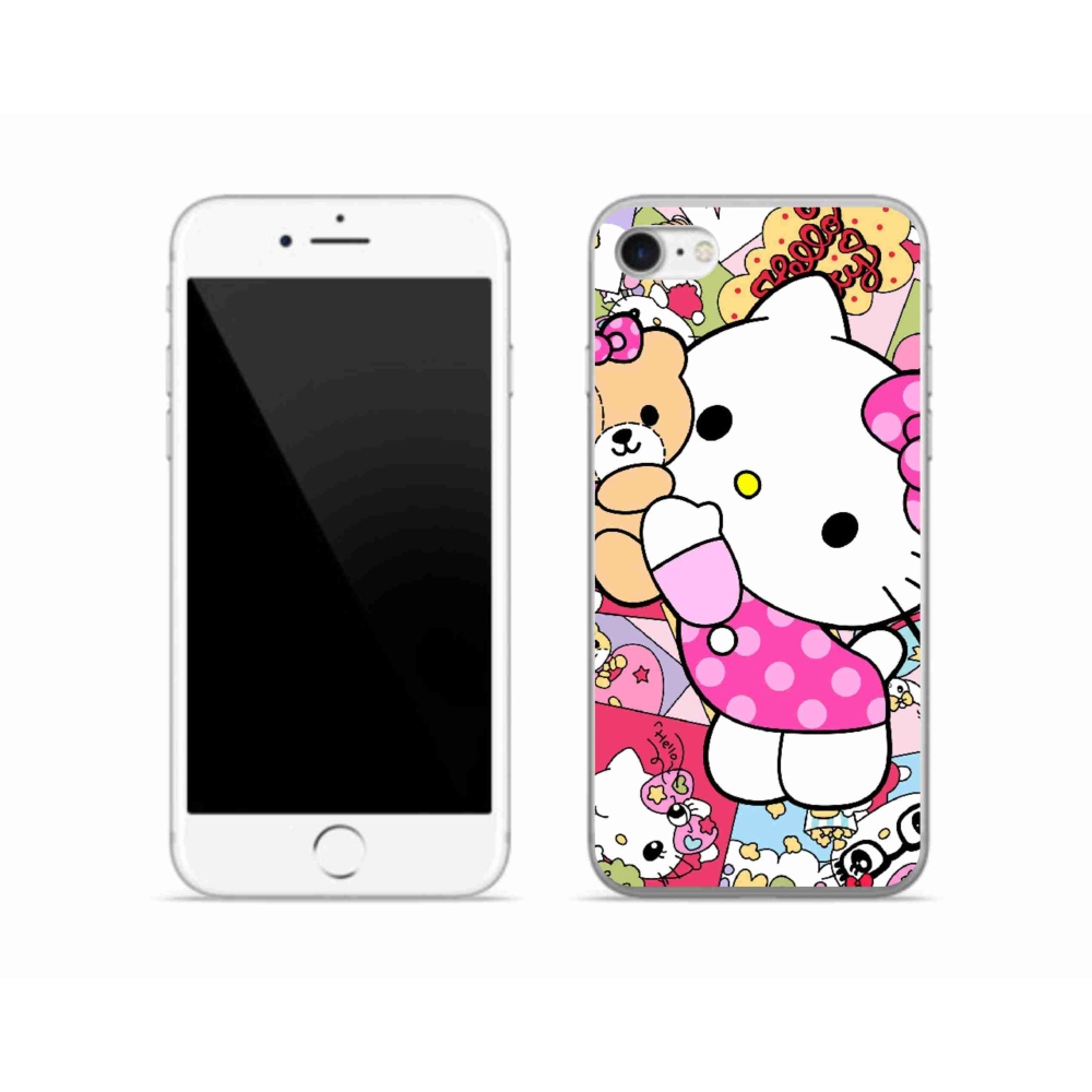 Gelový kryt mmCase na iPhone SE (2022) - cute kitty