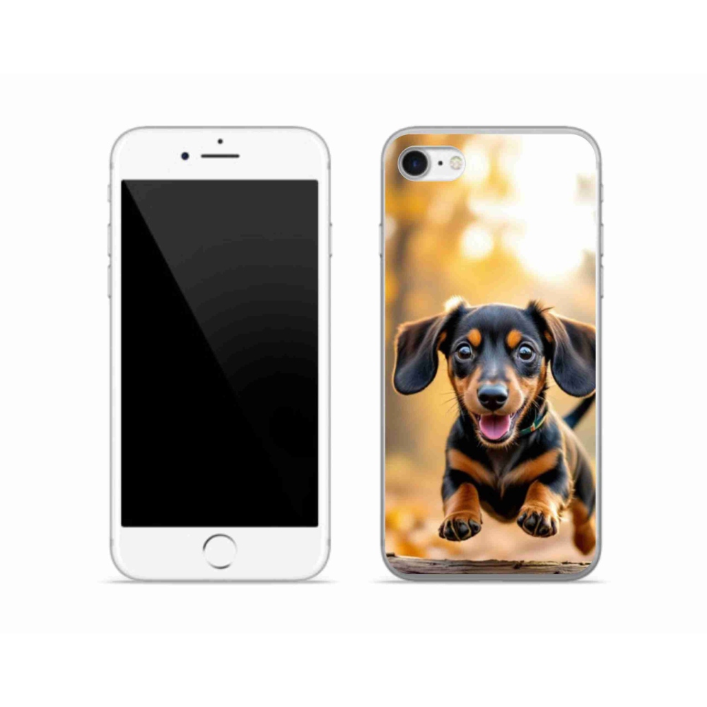 Gelový kryt mmCase na iPhone SE (2022) - jezevčík 2