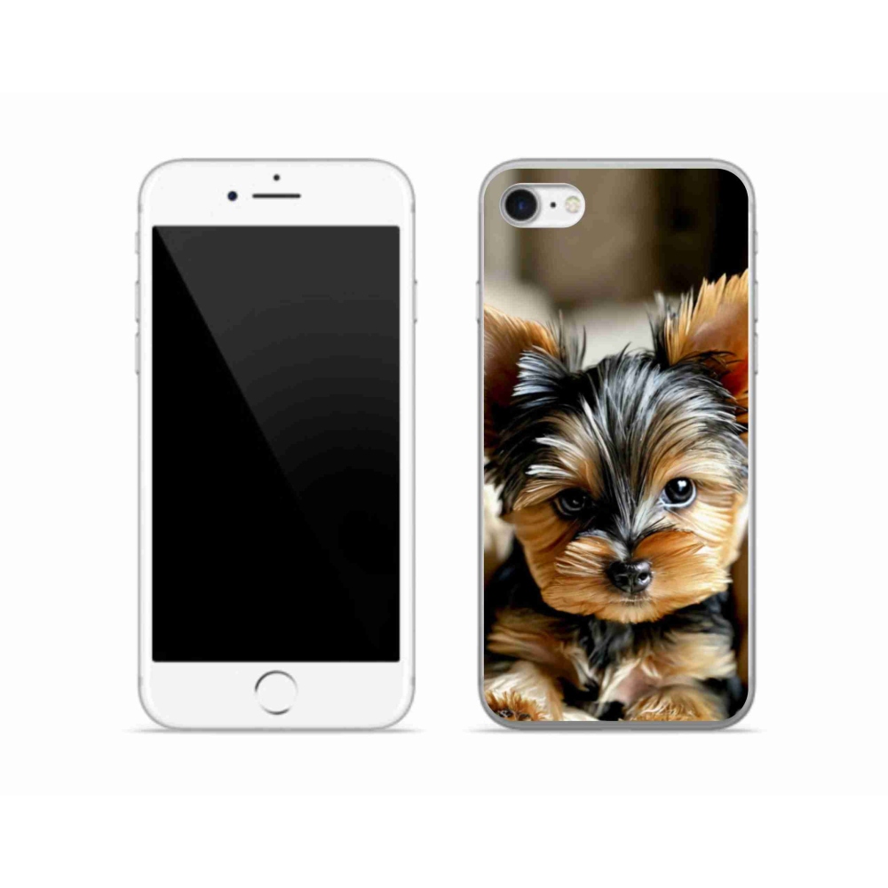 Gelový kryt mmCase na iPhone SE (2022) - jorkšír 11