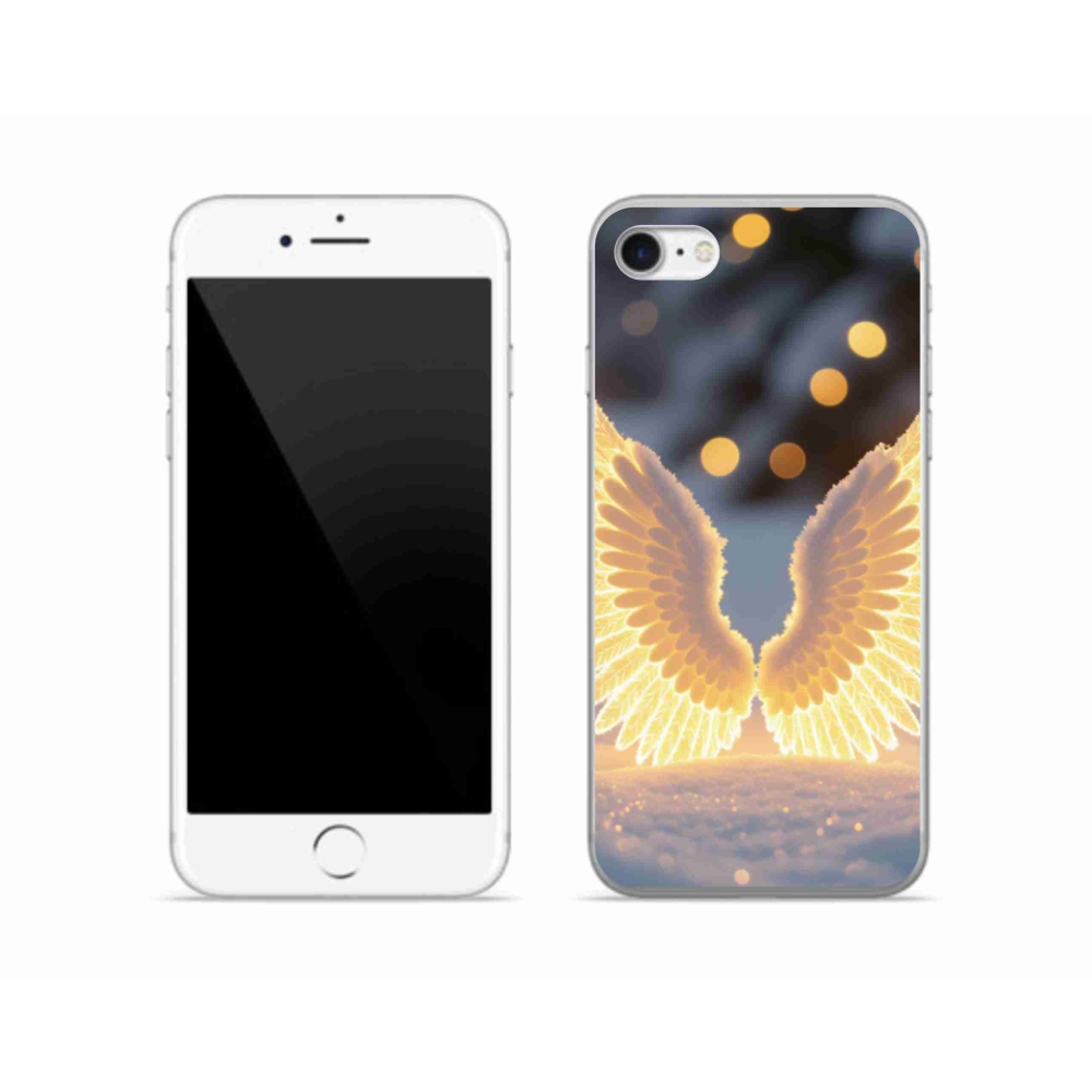 Gelový kryt mmCase na iPhone SE (2022) - křídla