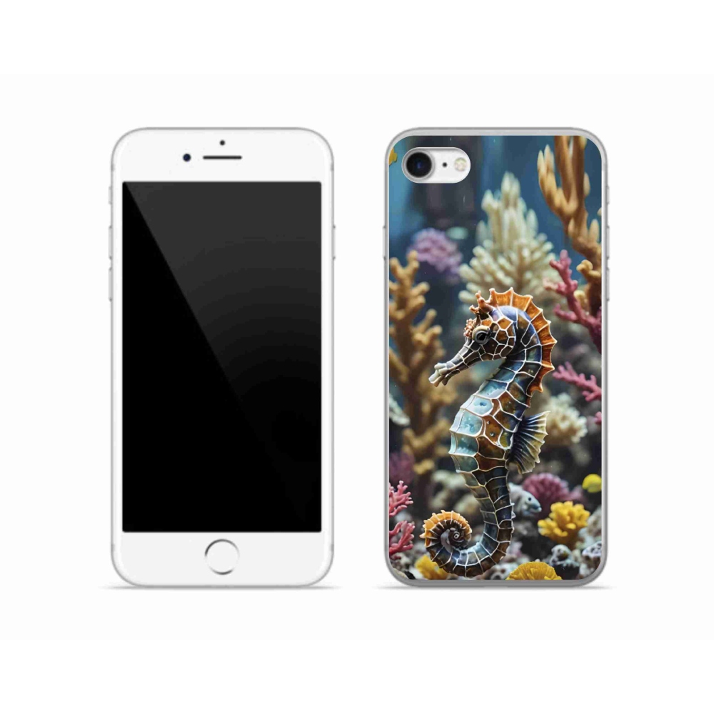 Gelový kryt mmCase na iPhone SE (2022) - mořský koník 2