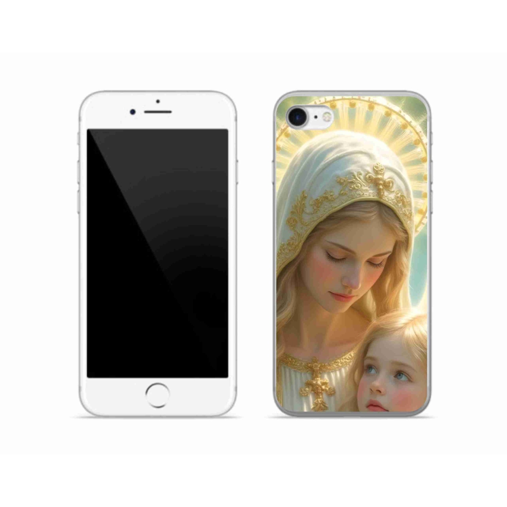 Gelový kryt mmCase na iPhone SE (2022) - náboženský motiv 2