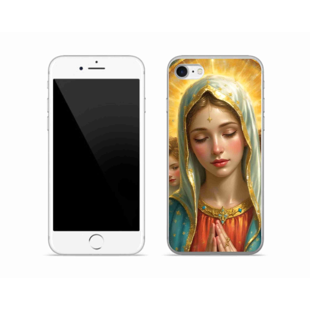 Gelový kryt mmCase na iPhone SE (2022) - náboženský motiv 3