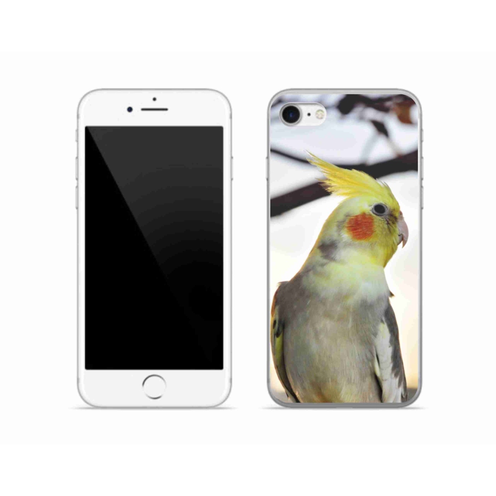 Gelový kryt mmCase na iPhone SE (2022) - papoušek korela