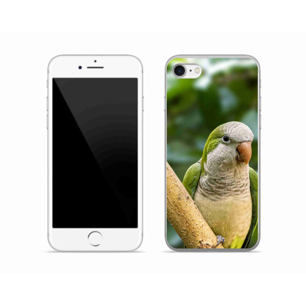 Gelový kryt mmCase na iPhone SE (2022) - papoušek mníšek