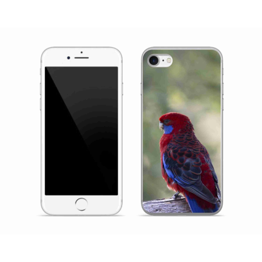 Gelový kryt mmCase na iPhone SE (2022) - papoušek rosela