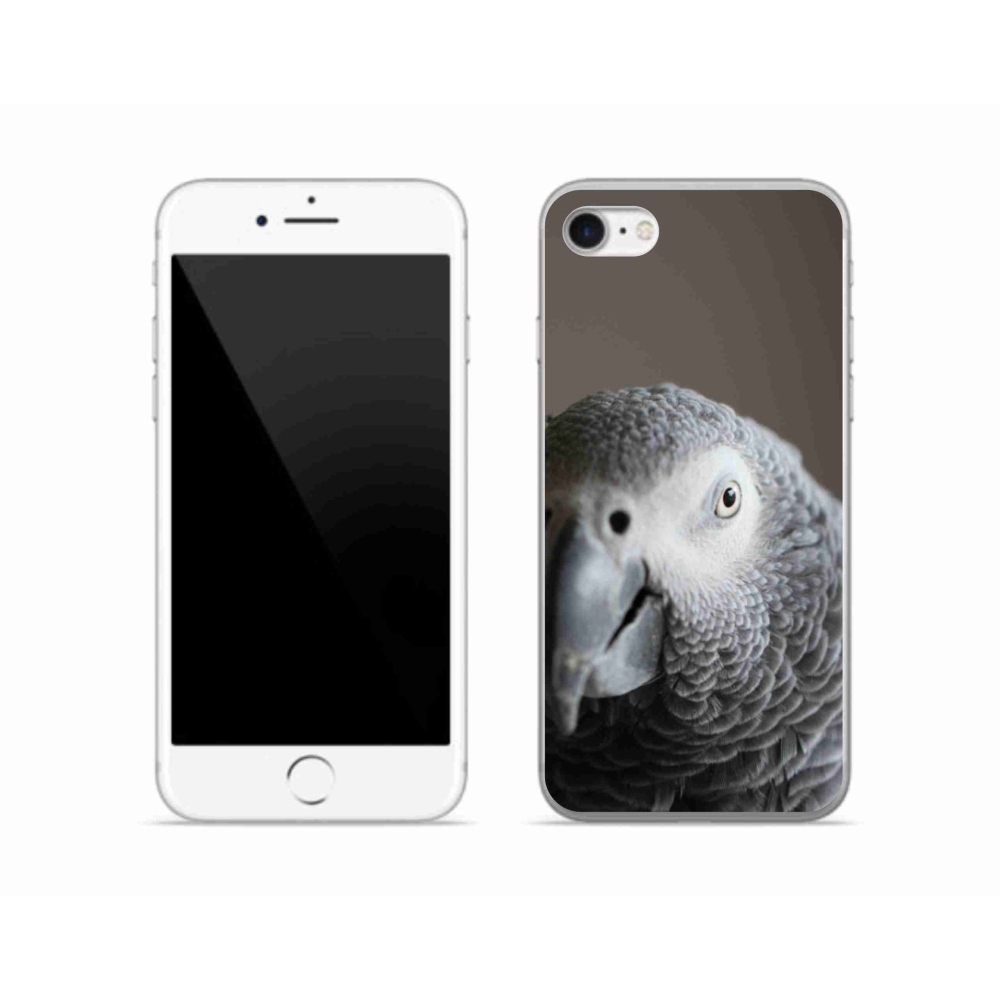 Gelový kryt mmCase na iPhone SE (2022) - papoušek žako 2