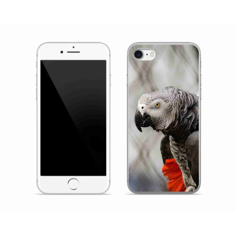 Gelový kryt mmCase na iPhone SE (2022) - papoušek žako 3