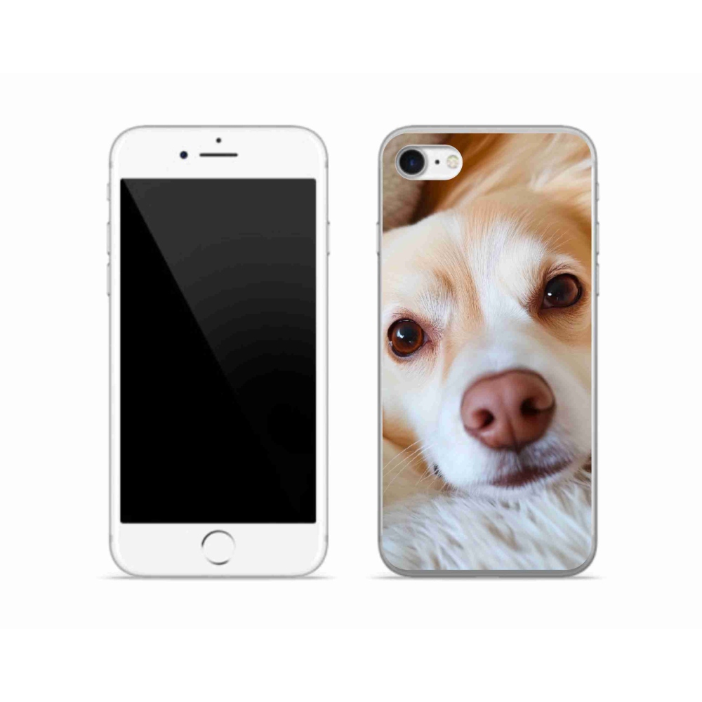 Gelový kryt mmCase na iPhone SE (2022) - Roztomilá čivava