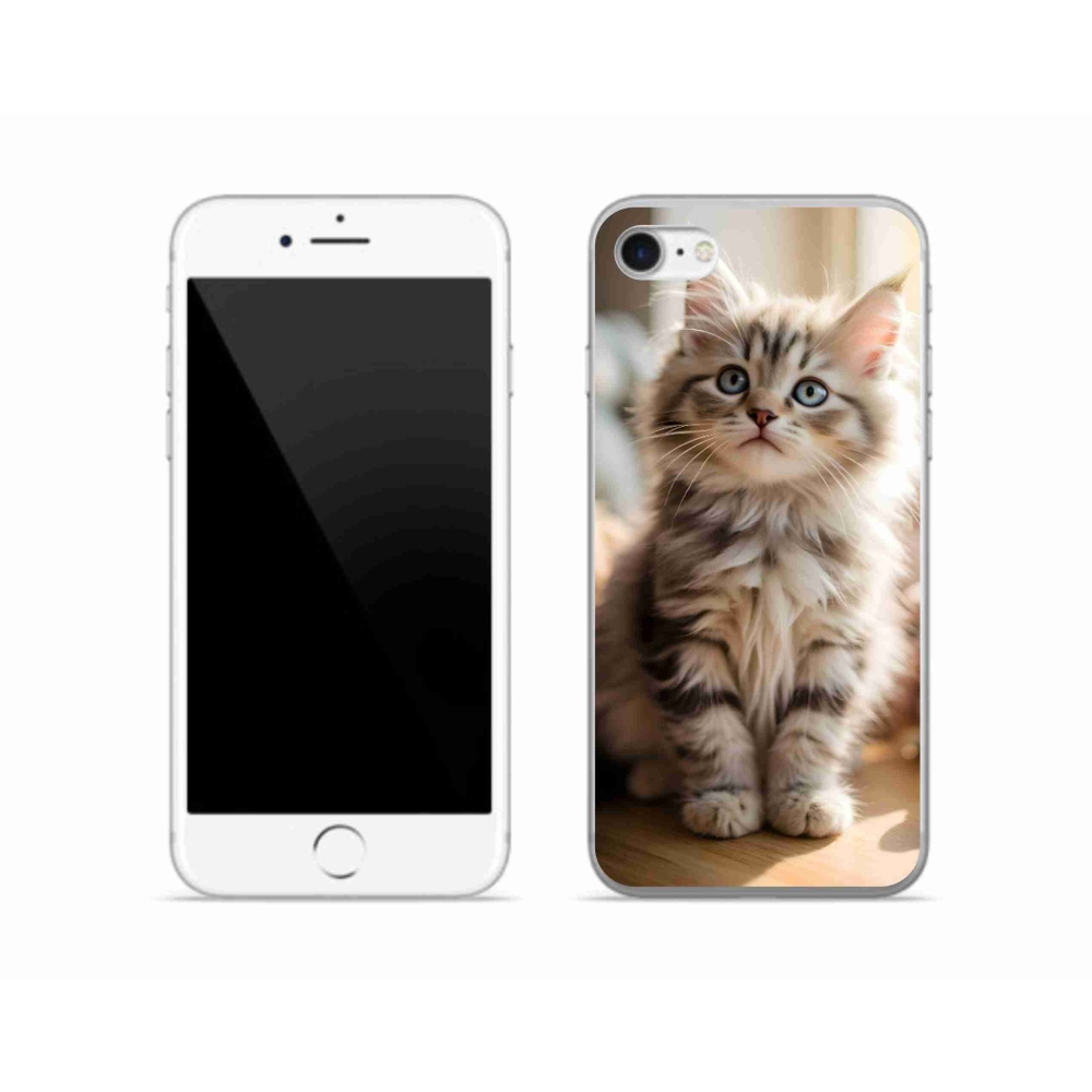 Gelový kryt mmCase na iPhone SE (2022) - roztomilé kotě 10