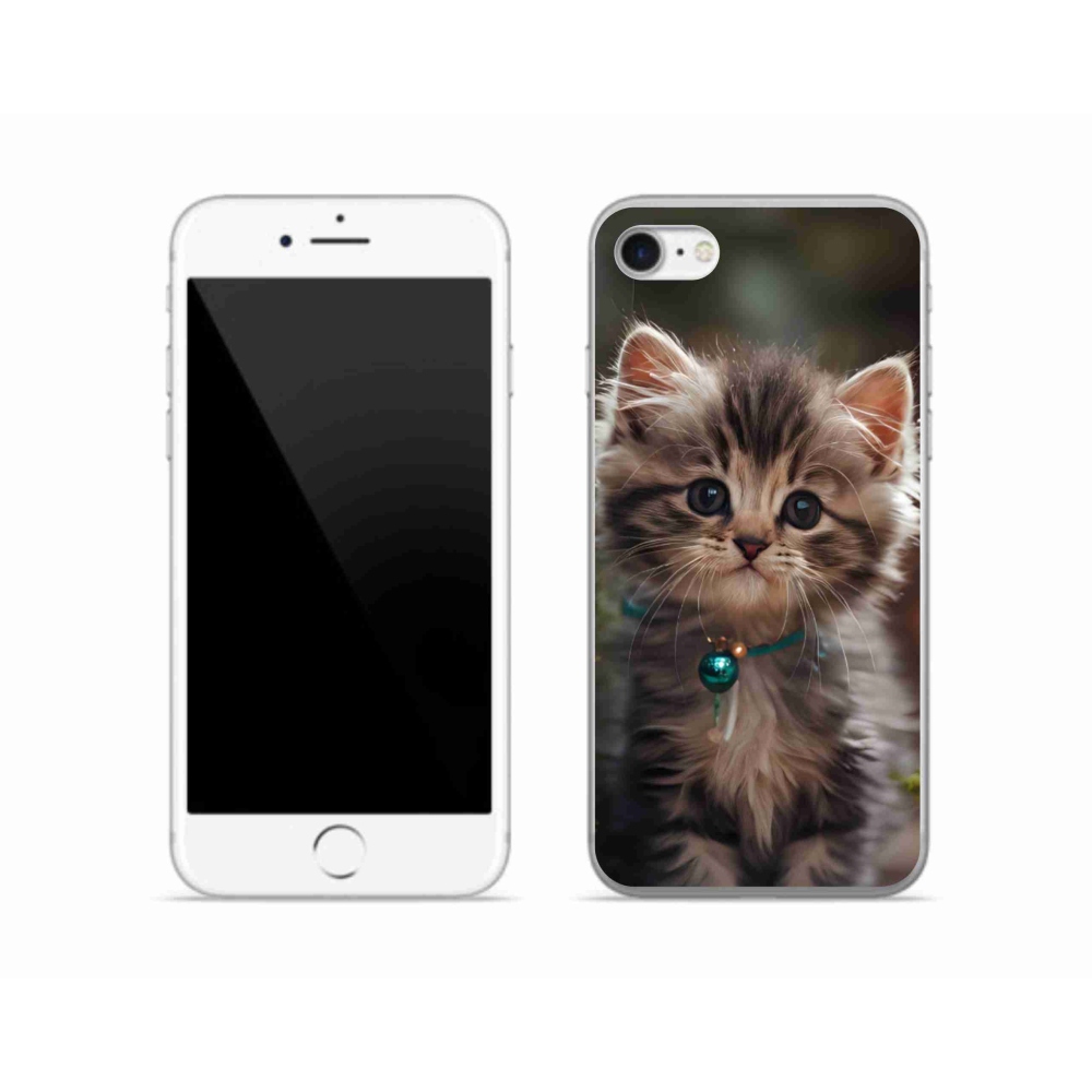 Gelový kryt mmCase na iPhone SE (2022) - roztomilé kotě 11