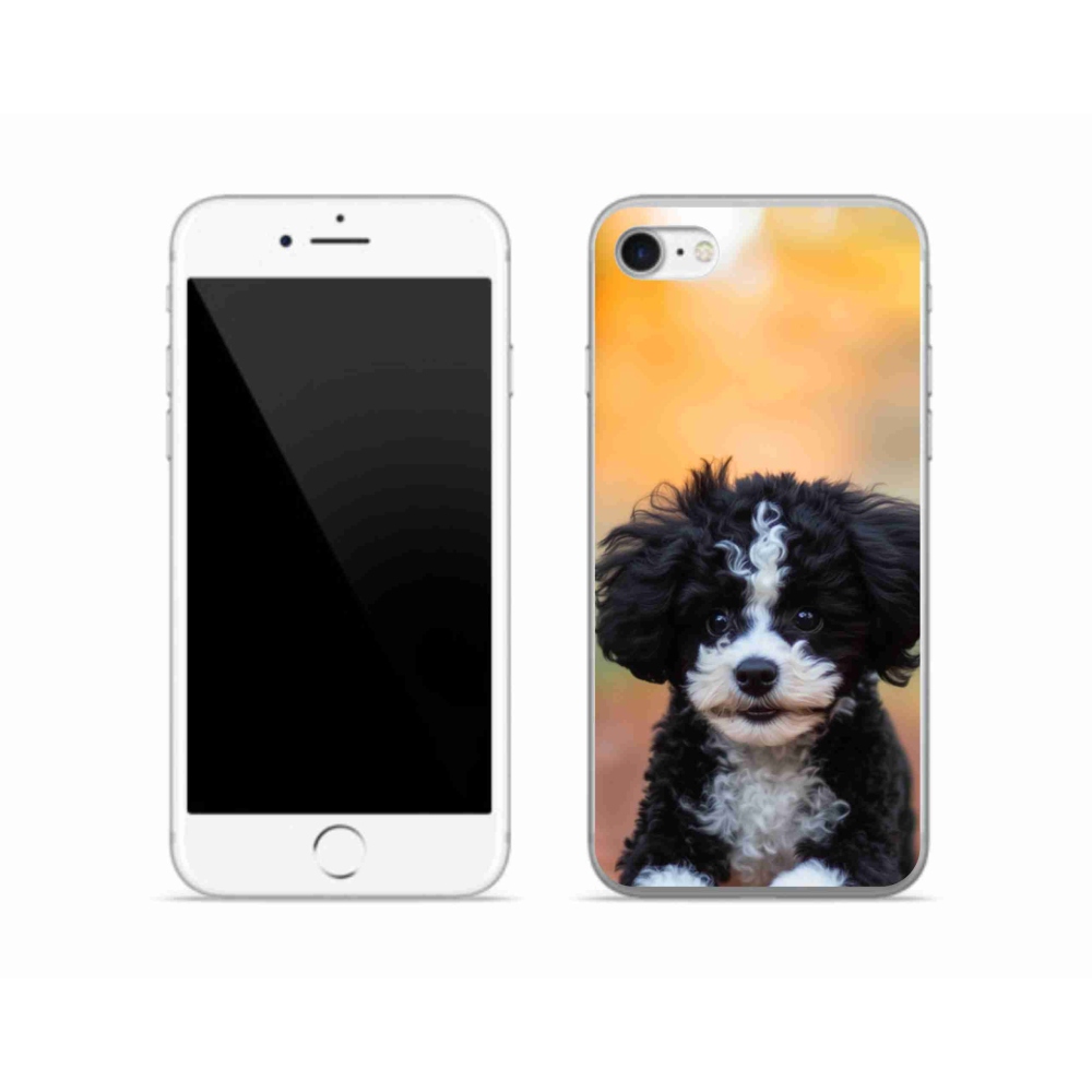 Gelový kryt mmCase na iPhone SE (2022) - roztomilé štěně 2
