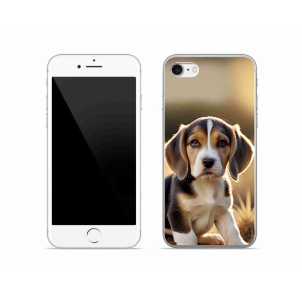 Gelový kryt mmCase na iPhone SE (2022) - roztomilý bígl