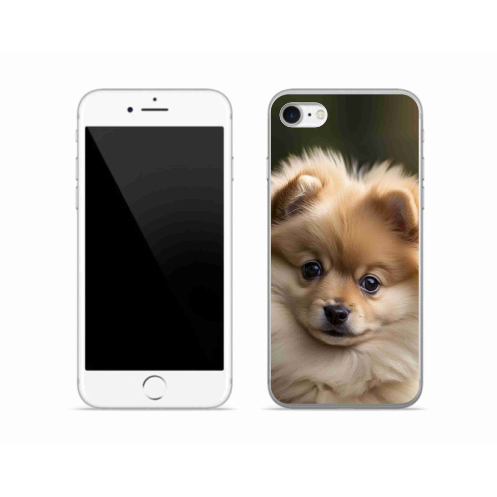 Gelový kryt mmCase na iPhone SE (2022) - roztomilý pomeranian 2