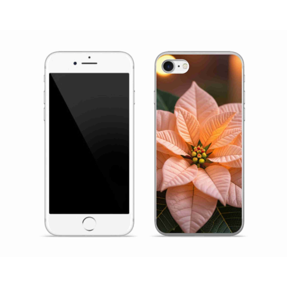 Gelový kryt mmCase na iPhone SE (2022) - vánoční hvězda