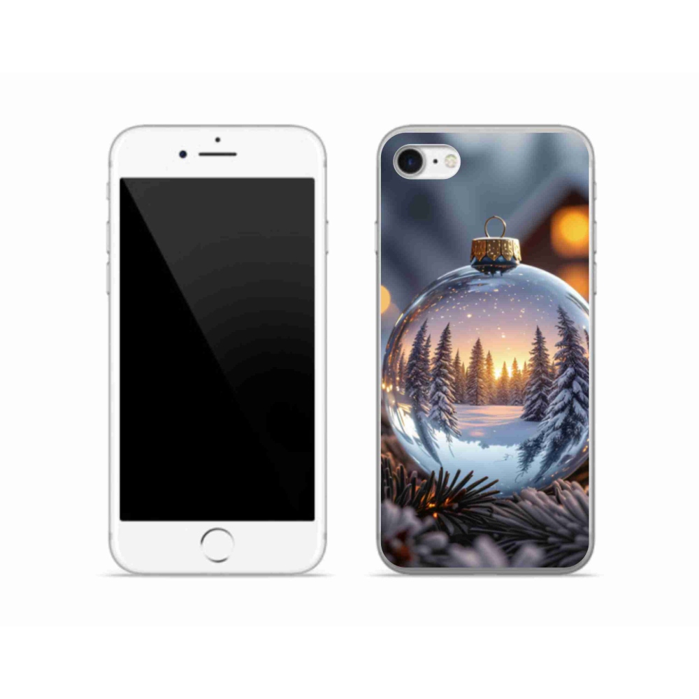 Gelový kryt mmCase na iPhone SE (2022) - vánoční ozdoba