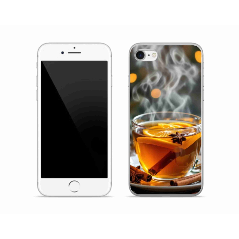 Gelový kryt mmCase na iPhone SE (2022) - vánoční punč