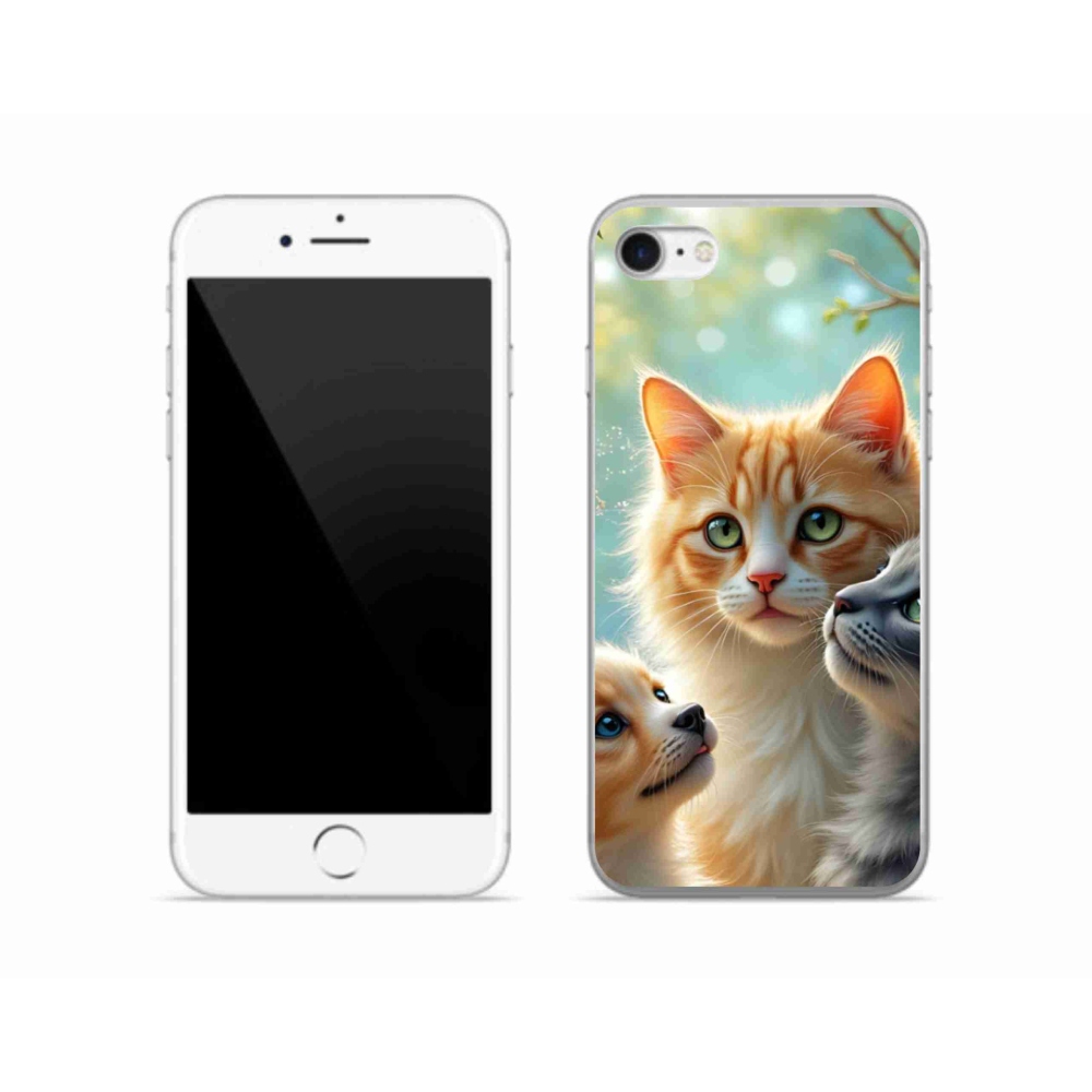 Gelový kryt mmCase na iPhone SE (2022) - zvířecí přátelství 2