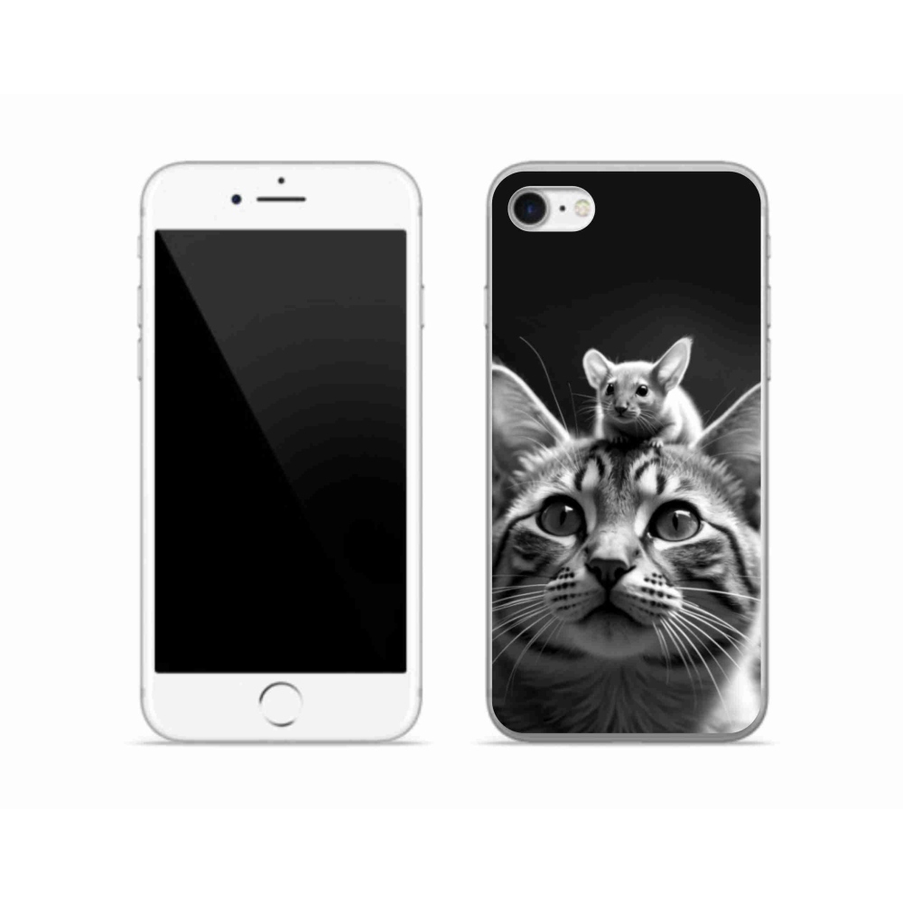 Gelový kryt mmCase na iPhone SE (2022) - zvířecí přátelství 2