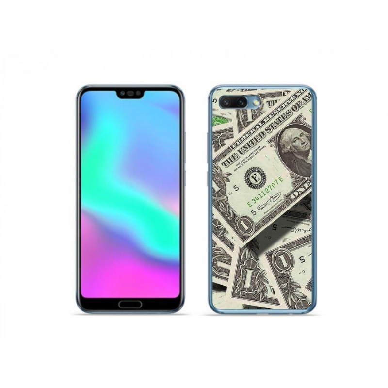 Gelový kryt mmCase na mobil Honor 10 - americký dolar