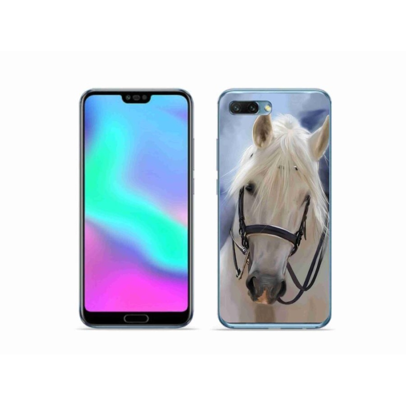 Gelový kryt mmCase na mobil Honor 10 - bílý kůň