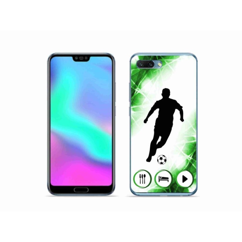 Gelový kryt mmCase na mobil Honor 10 - fotbalista