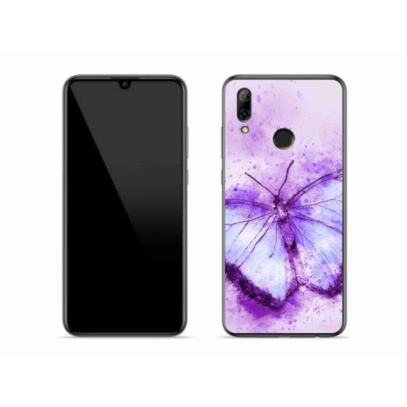 Gelový kryt mmCase na mobil Honor 10 Lite - fialový motýl