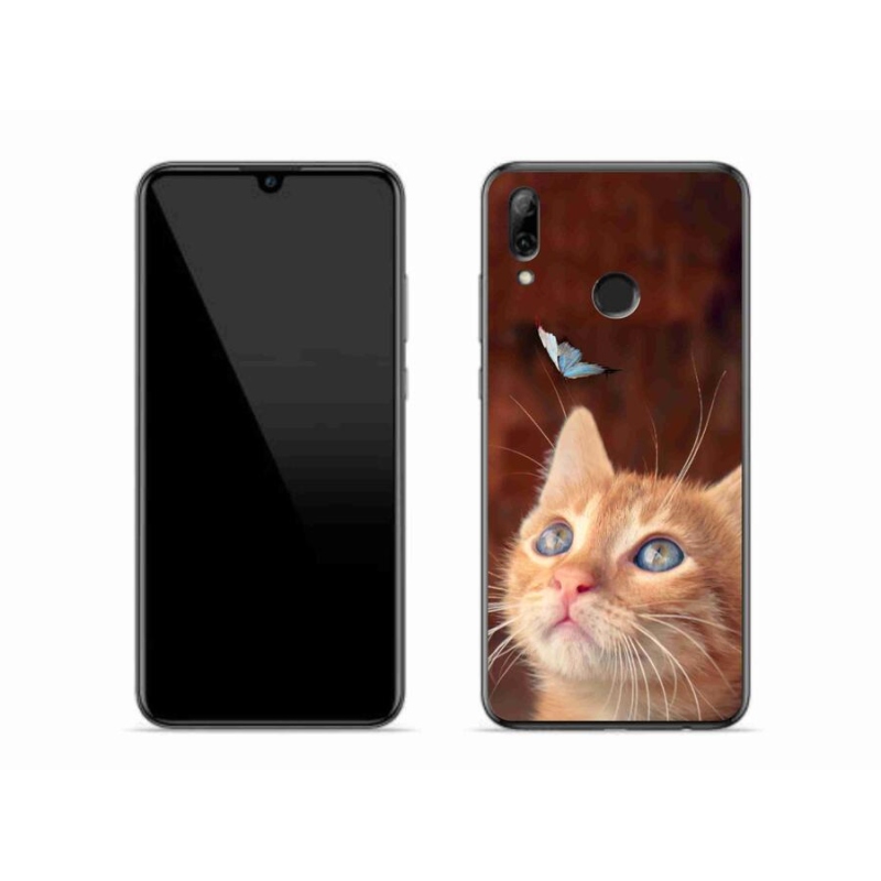 Gelový kryt mmCase na mobil Honor 10 Lite - motýl a kotě