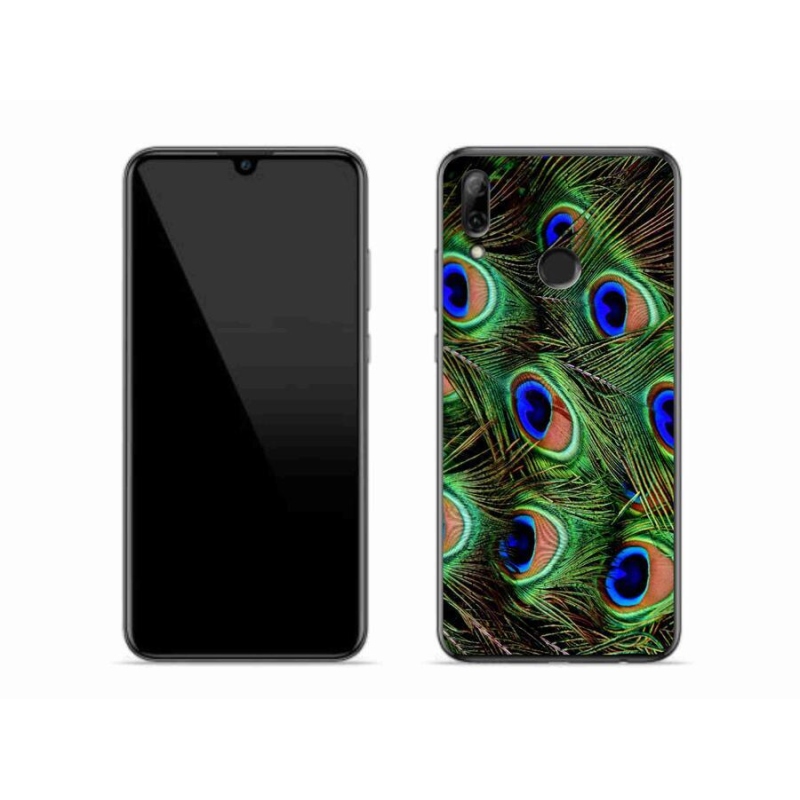Gelový kryt mmCase na mobil Honor 10 Lite - paví peří