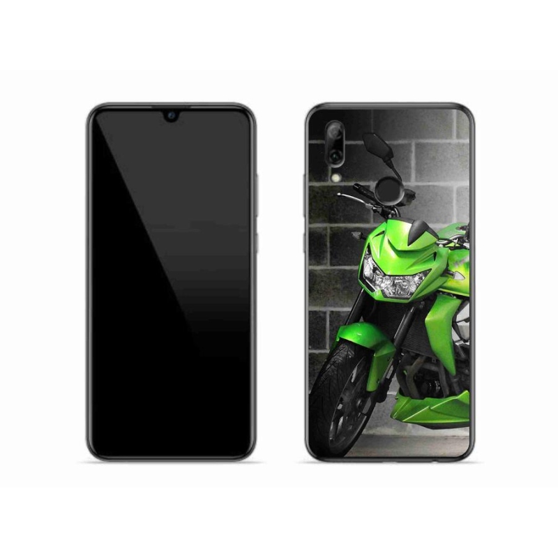 Gelový kryt mmCase na mobil Honor 10 Lite - zelená motorka