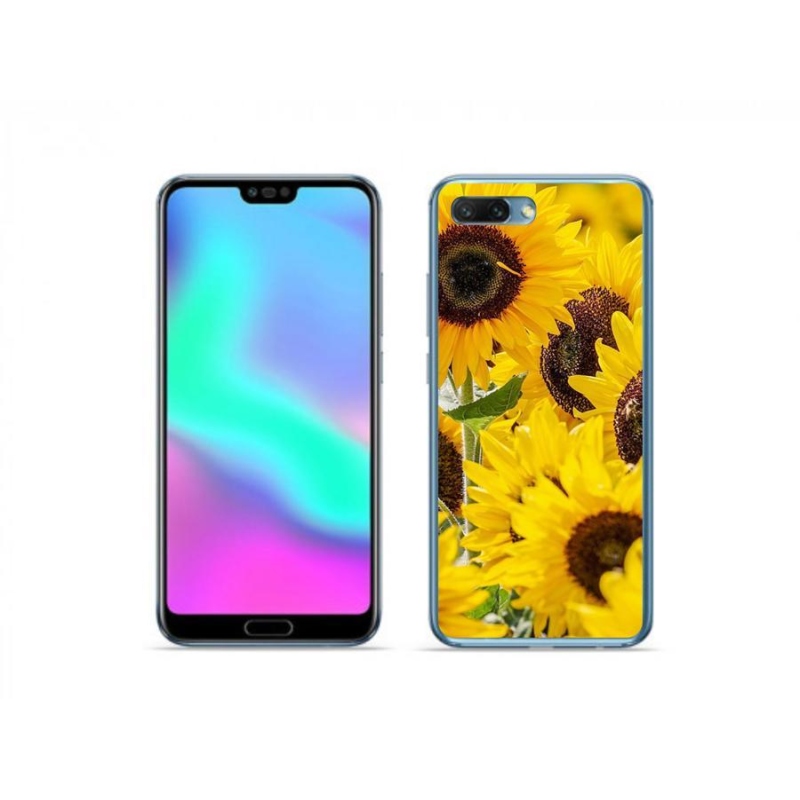 Gelový kryt mmCase na mobil Honor 10 - slunečnice