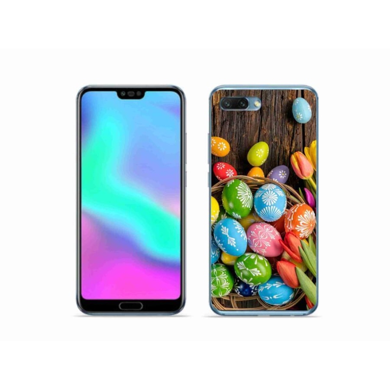 Gelový kryt mmCase na mobil Honor 10 - velikonoční vajíčka
