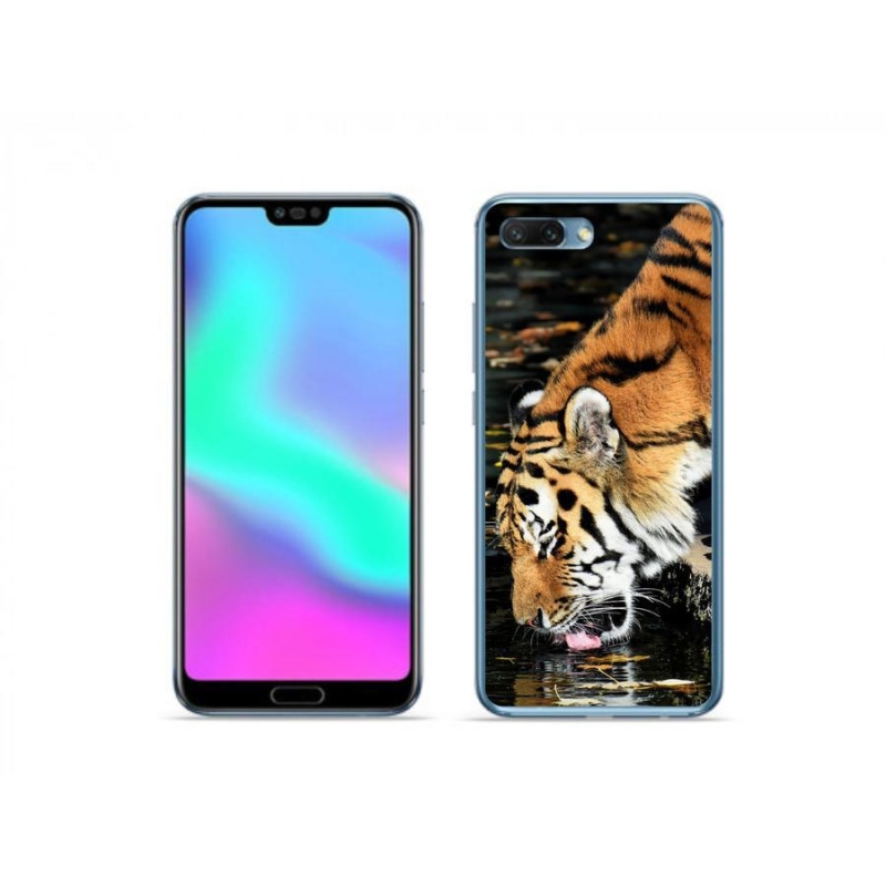 Gelový kryt mmCase na mobil Honor 10 - žíznivý tygr