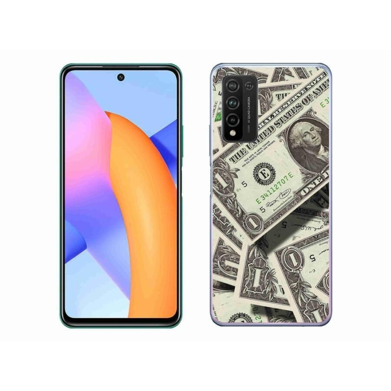 Gelový kryt mmCase na mobil Honor 10X Lite - americký dolar