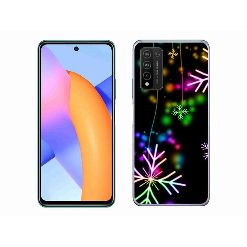 Gelový kryt mmCase na mobil Honor 10X Lite - barevné vločky