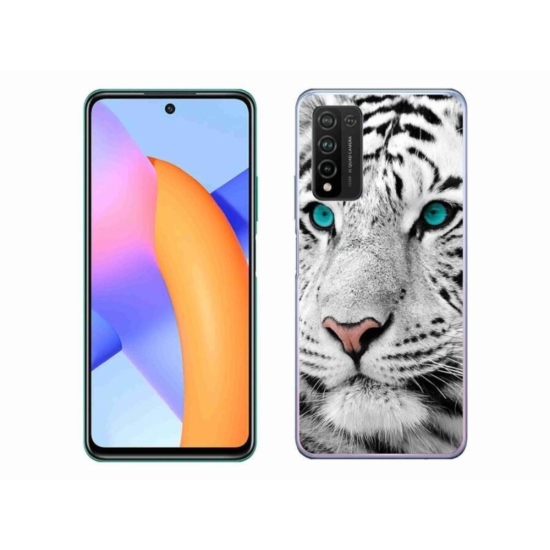 Gelový kryt mmCase na mobil Honor 10X Lite - bílý tygr