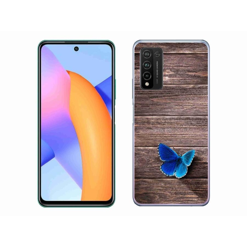 Gelový kryt mmCase na mobil Honor 10X Lite - modrý motýl 1