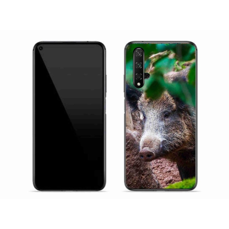 Gelový kryt mmCase na mobil Honor 20 - divoké prase